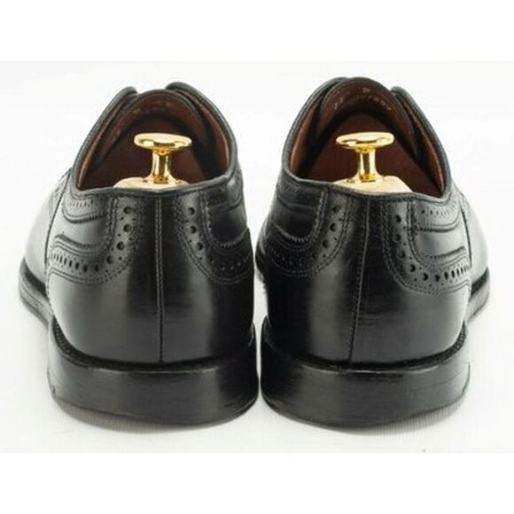 Brooks Brothers Black Leather Dress Shoes Men's size 11D Classic Cap-toe Oxfords - Picture 6 of 8